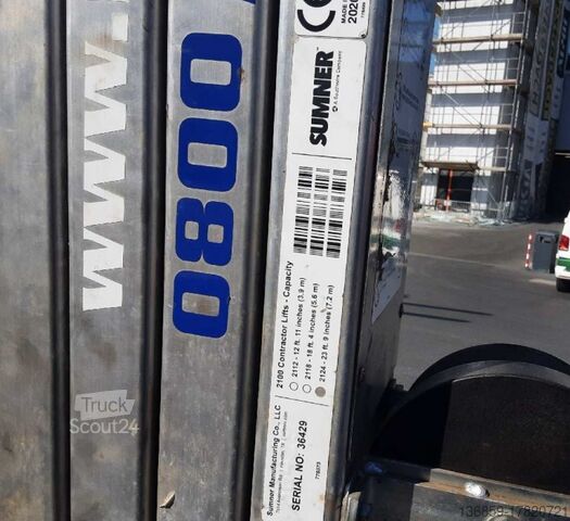 Materiallift Sumner Contractor Lift Model 2124 7,20m