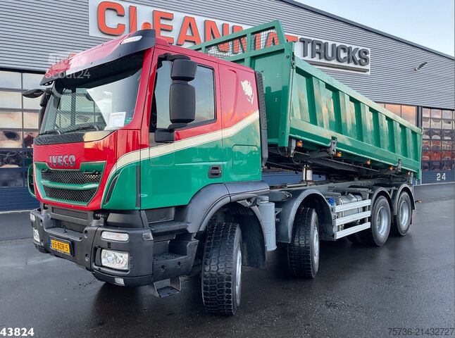 3-sānu pašizgāzējs Iveco Trakker AT340T50 8x4 Euro 6 Kipper 16m³