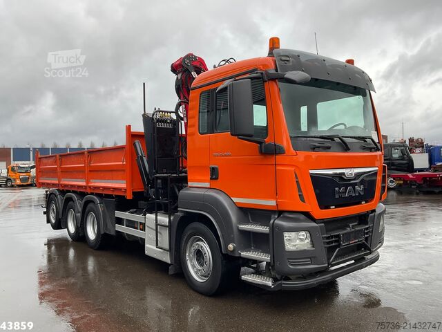 Самосвал с краном Man TGS 35.400 8x4 Euro 6 Palfinger 17 Tonmeter Z-k...
