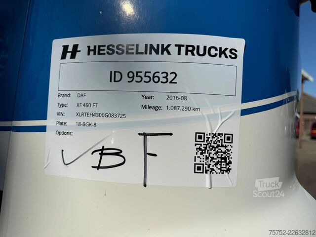 Standard-SZM DAF XF 460 SSC Super Space Standairco 2 Tanks ACC N...