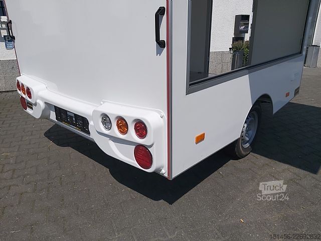 Myyntitraileri trailershop 250x200x230cm retro style für DIY Ausbau verfügbar