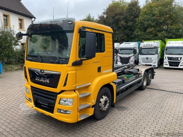 Abrollkipper MAN TGS 26.470 6x2 BLL Abroller Meiller RS21.65 Funk