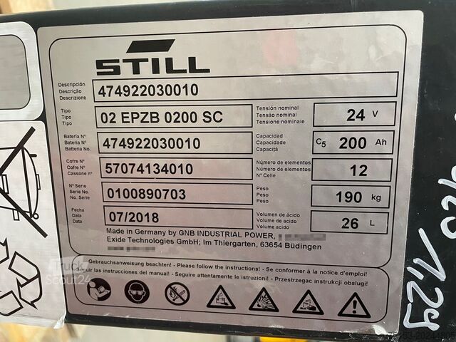 Unbekannt Exide 24 Volt I 2EPzB 200