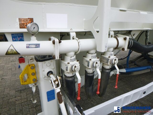 Tank Feldbinder Powder tank alu 50 m3 + compressor