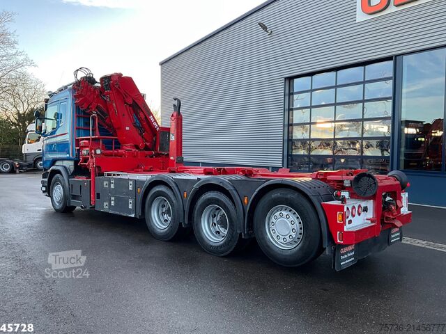 Haakarmsysteem Scania R 580 8x4 Euro 6 Retarder Hiab 24 Tonmeter laad...