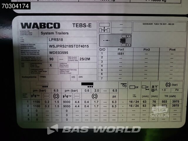 Valise System Trailers LPRS18 NEW Tailgate, Steering Axle, Hardwood, City