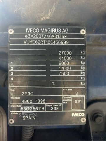 Lastebil med utskiftbar overbygning IVECO S-WAY 460, AS260SY/FP BDF,   WECHSELFAHRGESTELL, INTADER, E6
