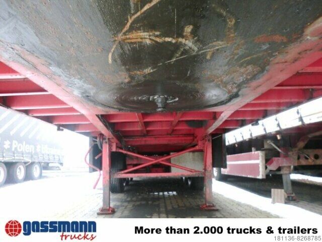 Atvira puspriekabė su tentu TONHOFER DL1 Plattform-Auflieger