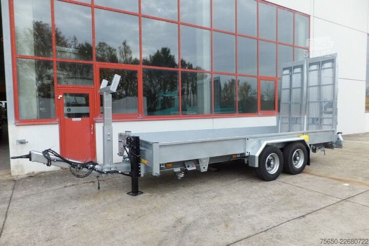 Dieplader oplegger Möslein TT 11-E6x2  Tieflader für Fräsen breiten Rampen, Neu