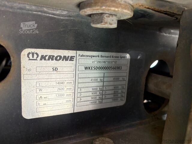  Krone SD Thermo King SLXe 2.333 stunden! 2X Liftas 20...