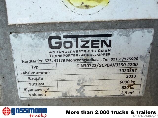 Krokcontainer  Gotzen City-Abrollcontainer ca. 2,9m³