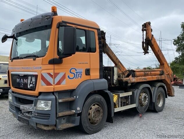 Kippers vrachtauto man TGS 26.400 6x2 Absetzer/ Autom./ Klima/ AHK Aufbau MEILLER