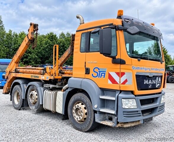 Kippers vrachtauto man TGS 26.400 6x2 Absetzer/ Autom./ Klima/ AHK Aufbau MEILLER