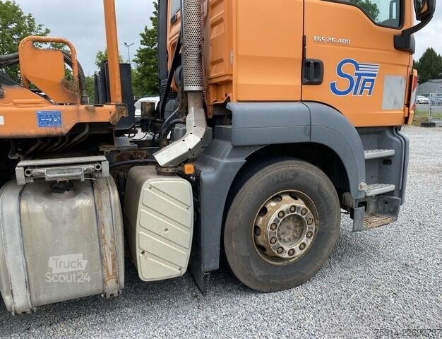 Kippers vrachtauto man TGS 26.400 6x2 Absetzer/ Autom./ Klima/ AHK Aufbau MEILLER