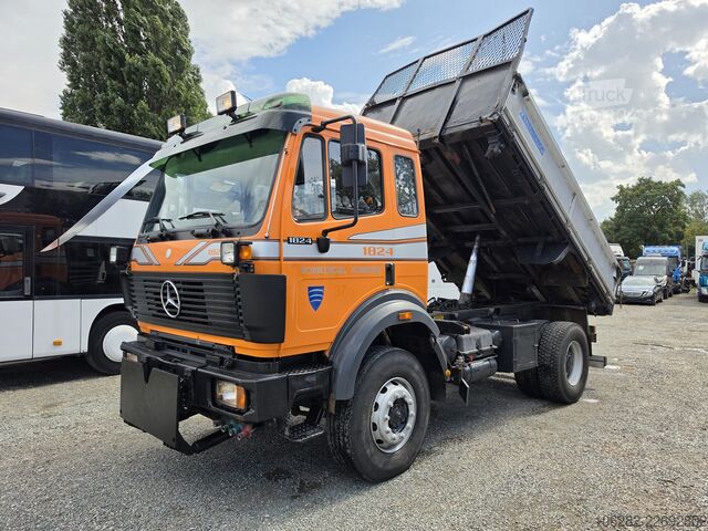 Tre-sidet tipbil Mercedes-Benz 1824 AK/ 36 V6 Blatt/Blatt Manual