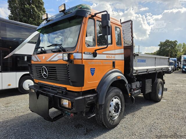 Tre-sidet tipbil Mercedes-Benz 1824 AK/ 36 V6 Blatt/Blatt Manual