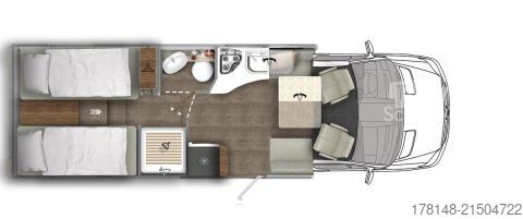 Half-integraal camper Eura Mobil Contura 766 EF