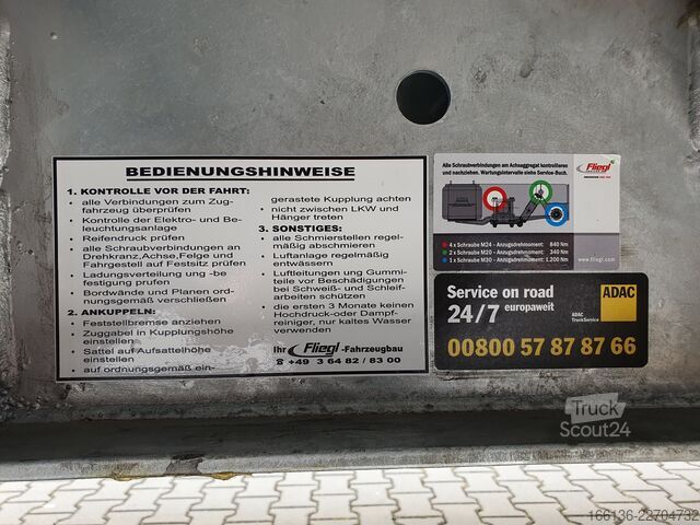 Standaard oplegger FLIEGL ZPS 200 K-Jumbo-Z 70 Kombianhänger