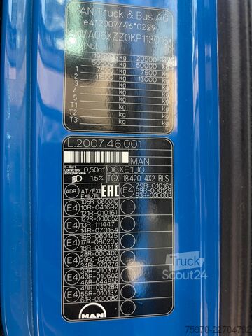 المواد الخطرة MAN TGX 18.420 XXL 2018 ADR EX/II-EX/III-AT-FL / PT...