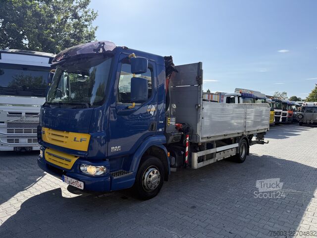 Krautuvas sumontuotas ant sunkvežimio Daf LF 210.12 Kran Palfinger 4501
