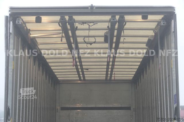 Tenteli düz yataklı kamyon RENAULT Premium 430 Getränkewagen Lift-/Lenkachse EU5
