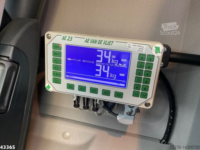 Çöp toplama aracı DAF FAN CF 340 VDK 22m³ AE Weighing system