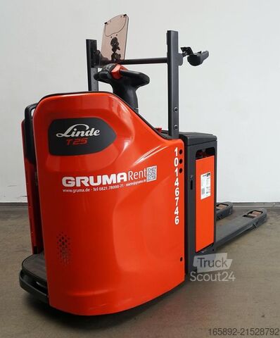 Transpallet elettrico con operatore a bordo in piedi Linde T 25 SP 1156-00