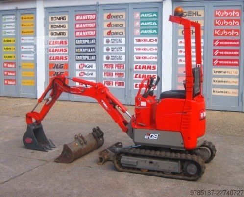 Mini bager BOBCAT E 08 * 3x Löffel * * Verstellfahrwerk * vgl. 10