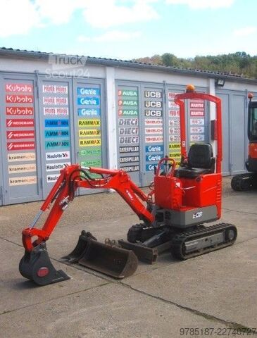 Mini bager BOBCAT E 08 * 3x Löffel * * Verstellfahrwerk * vgl. 10