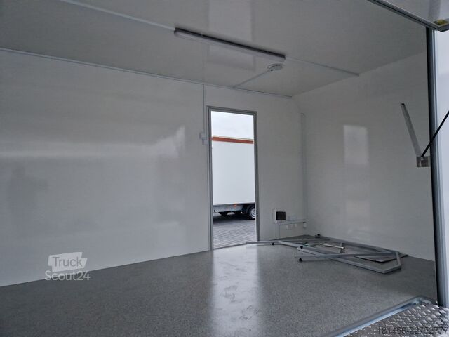 Remorque de vente trailershop mobiler Messestand Infostand 600x230cm