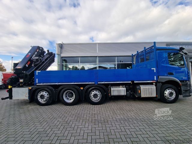Ciężarówka z płaską platformą MERCEDES-BENZ Actros 3546 8x2+Hiab 358E-8+Winde+4 Punkt+9 TKM