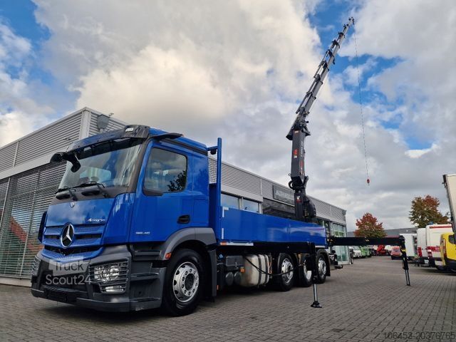 Żuraw samochodowy MERCEDES-BENZ Actros 3546 8x2+Hiab 358E-8+Winde+4 Punkt+9 TKM
