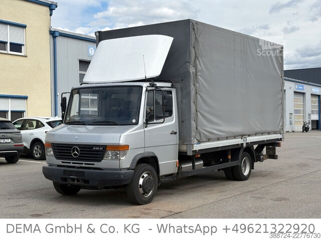 Perdeli panelvan MERCEDES-BENZ 816 D Vario*Druckluftbremse*LBW*3-Sitze*
