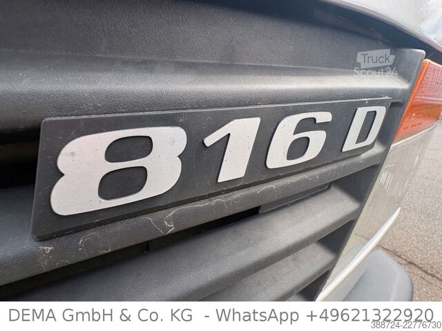 Perdeli panelvan MERCEDES-BENZ 816 D Vario*Druckluftbremse*LBW*3-Sitze*