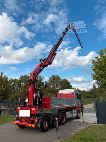 Macara montată pe camion MAN TGS 35.480 8x4 KRAN+JIB 32m Kipper 5/6 Steuerkre