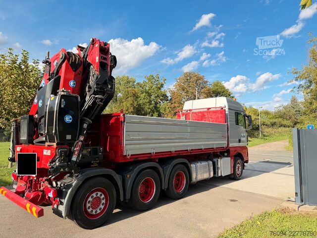 Macara montată pe camion MAN TGS 35.480 8x4 KRAN+JIB 32m Kipper 5/6 Steuerkre