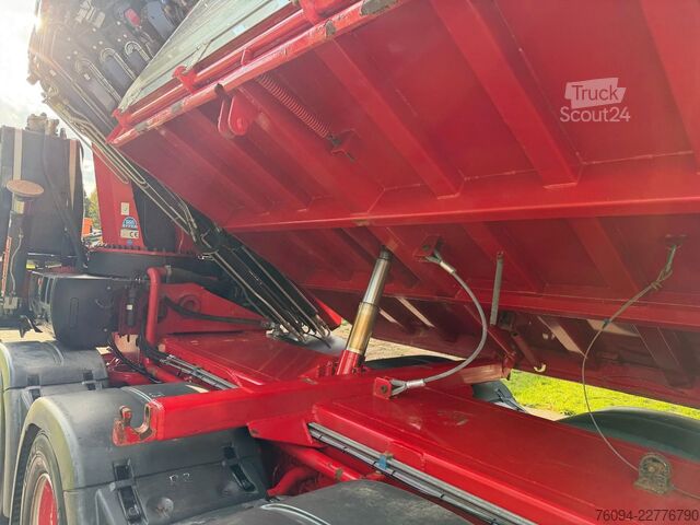 Macara montată pe camion MAN TGS 35.480 8x4 KRAN+JIB 32m Kipper 5/6 Steuerkre