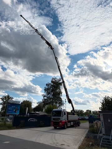 Basculantă MAN TGS 35.480 8x4 KRAN+JIB 32m Kipper 5/6 Steuerkre