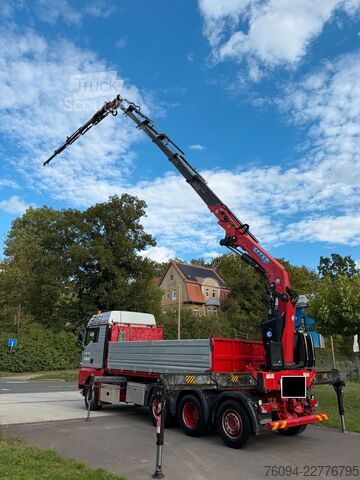 Basculantă MAN TGS 35.480 8x4 KRAN+JIB 32m Kipper 5/6 Steuerkre