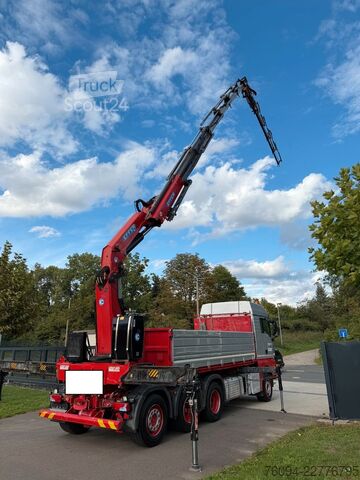 Basculantă MAN TGS 35.480 8x4 KRAN+JIB 32m Kipper 5/6 Steuerkre