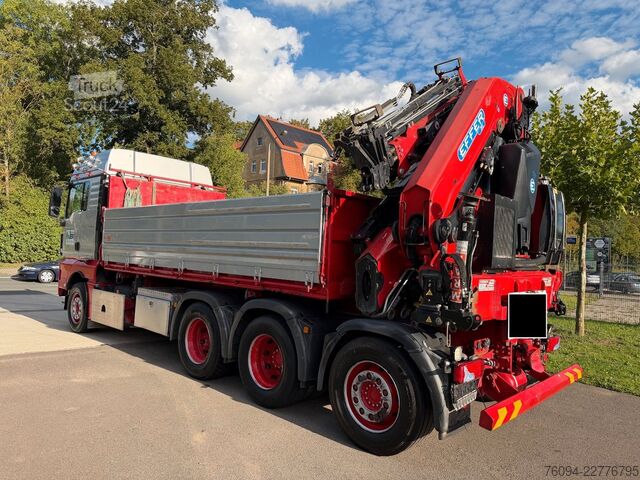 Basculantă MAN TGS 35.480 8x4 KRAN+JIB 32m Kipper 5/6 Steuerkre