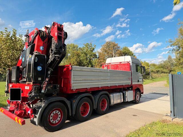 Basculantă MAN TGS 35.480 8x4 KRAN+JIB 32m Kipper 5/6 Steuerkre