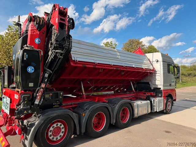 Basculantă MAN TGS 35.480 8x4 KRAN+JIB 32m Kipper 5/6 Steuerkre