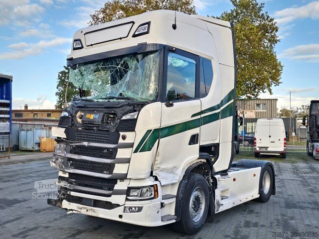 Standard tractor unit SCANIA 500 S - SUPER - Vollspoiler-Retarder-LED-Standkl