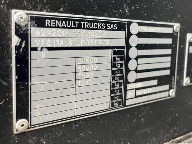 Tracteur standard Renault T460 vin:  VF611A161LD033623,  592852 km