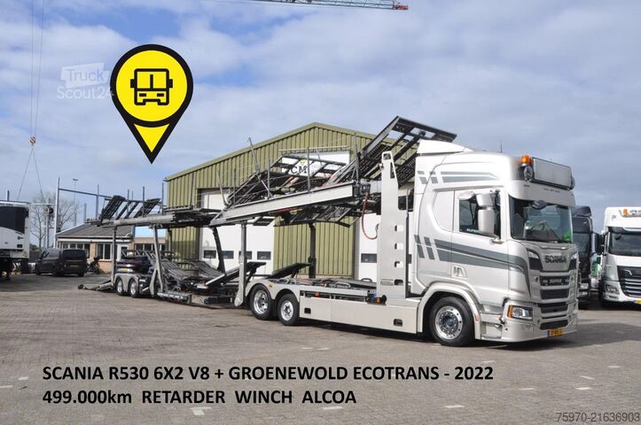 Car carrier van Scania R530 V8 NGS GROENEWOLD 2022