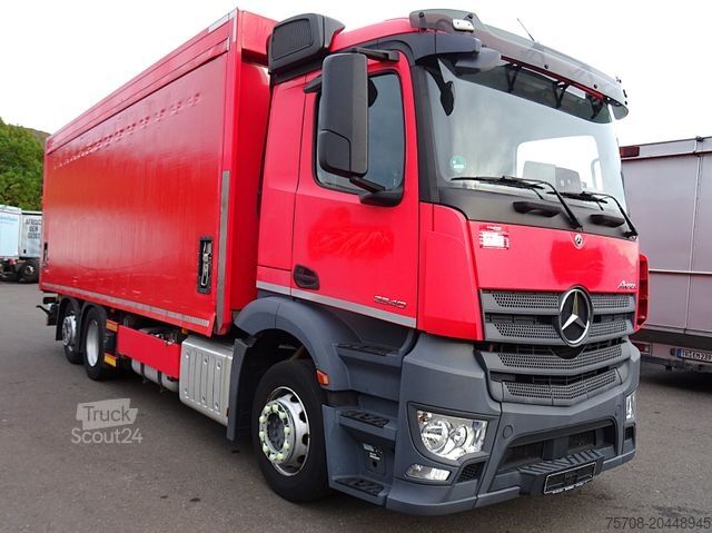 Φορτηγό πλατφόρμα με μουσαμά MERCEDES-BENZ 2540 Antos*6,9 m Schiebeplane*NLA*LBW*Kamera*TOP