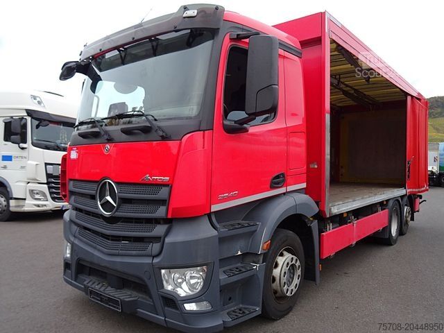 Φορτηγό πλατφόρμα με μουσαμά MERCEDES-BENZ 2540 Antos*6,9 m Schiebeplane*NLA*LBW*Kamera*TOP