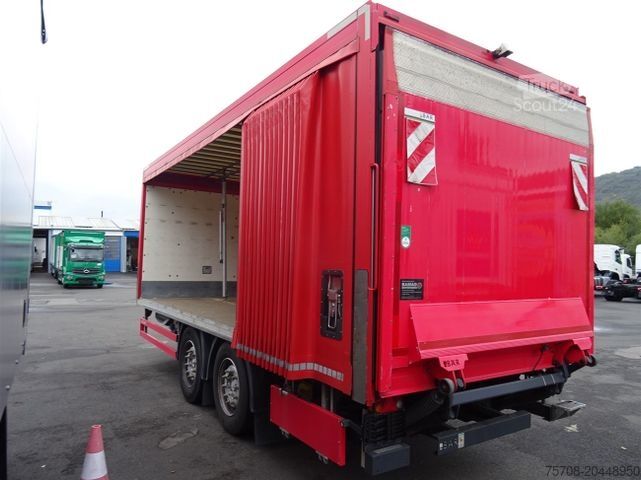 Φορτηγό πλατφόρμα με μουσαμά MERCEDES-BENZ 2540 Antos*6,9 m Schiebeplane*NLA*LBW*Kamera*TOP