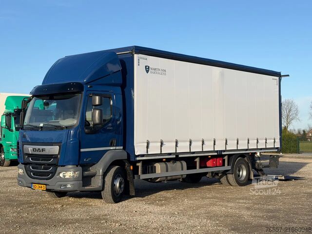 Glidende presenning DAF LF 290 LF290.16 EURO6.  2021. EURO6. Schuifzeil...
